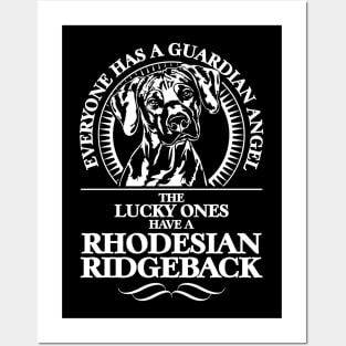 Rhodesian Ridgeback Guardian Angel dog sayings Posters and Art